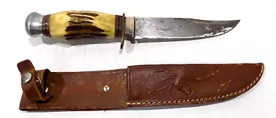 Vintage Schmidt & Ziegler 5056 Knife W/ Sheath Solingen Germany • $39.99