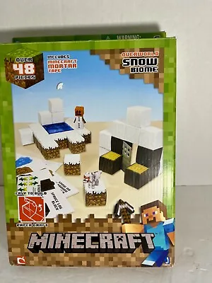 Minecraft Papercraft Overworld 16712 Snow Biome Pack Over 48 Pieces  **New** • $15