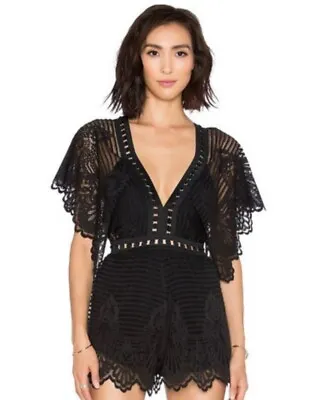 $80 • Buy 🖤 ALICE MCCALL - Heaven Tonight Playsuit- Size 8 - Black -Worn Once - RRP $360