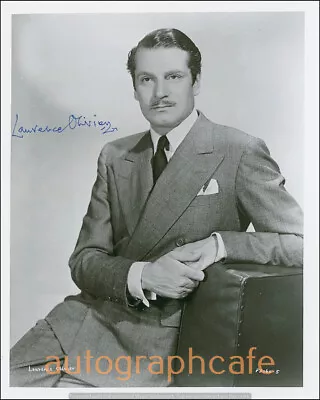 Laurence Olivier 10 X 8  Signed Promo Photo (signature Is Part Of The Photo) • £6.50