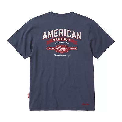 Indian Motorcycle Men's Vintage Graphic T-Shirt Navy • $22