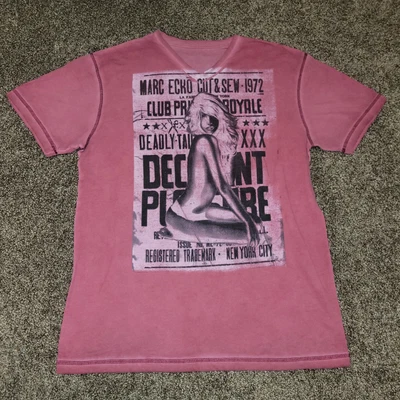 $8.49 • Buy Men's Pink V-Neck MEC + S Shirt  Large Cotton
