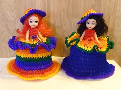 £4.75 • Buy 1 LGBT PRIDE COLOUR TOILET ROLL, DOLLS COVER, CROCHET HAND MADE Special