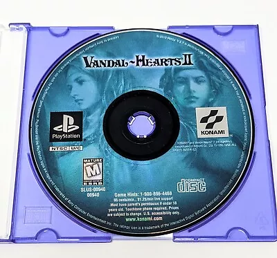 Vandal Hearts II 2 * PS1 * Sony PlayStation 1 * 1999 * Squaresoft * Disc Only • $43.95