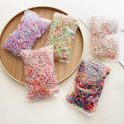 1000Pcs/Set Basic Disposable Rubber Bands High Elastic Silicone Lined Micro Ring • £4.79