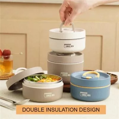 420/620ml Thermal Insulated Lunch Box Soup Container Food Flask Soup Heat Tool • £7.17