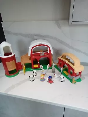 £12.99 • Buy Fisher Price Little People Animal Sounds Farm With 8x Figures FAST P&P 