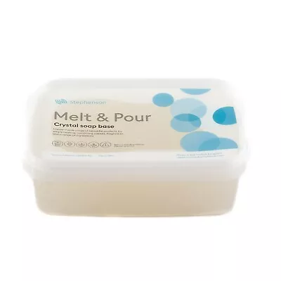 Melt And Pour Soap Base – Crystal High Clarity Vanilla Stable - 1Kg • £11.95