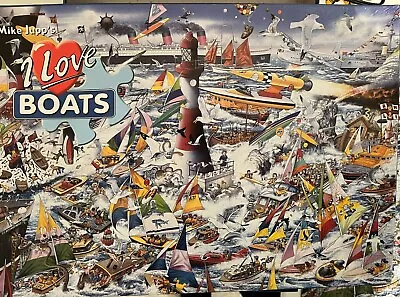 Mike Jupp's I Love Boats - 1000 Piece Jigsaw Puzzle (Gibsons) • £5