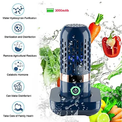 $32.95 • Buy Wireless Fruit Vegetable Washing Machine Food Purifier Fruits Cleaner 3000mAh