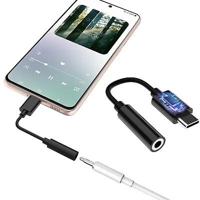 $7.95 • Buy USB Type C To 3.5mm Headphone Aux Jack Adapter Cable For Samsung ZFold/S22/S21FE