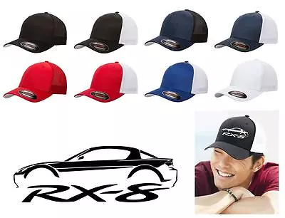 Mazda RX8 Sports Car Classic Color Outline Design Hat Cap • $20