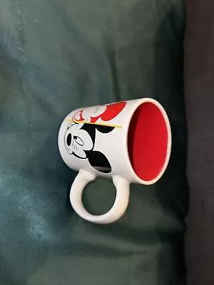 Disney 90 Years Of Mickey Coffee Cup Mouse Ears Red Black Mug Celebration • $14.99