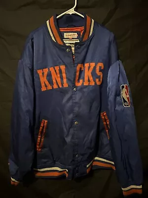 Mitchell & Ness Harwood Classic New York Knicks Satin Jacket 2xl • $110