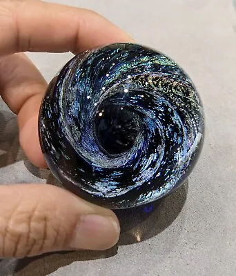 Kevin O'Grady Art Glass Marble Borosilicate Vortex Marble 2 Inch With Base • $499