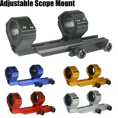 Offset Cantilever Picatinny/Weaver Adjustable Scope Mount 30mm/1  With Inserts • $32.99