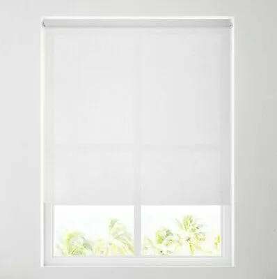 £9.99 • Buy White Sparkle Sheer Roller Blind - FREE CUT TO SIZE SERVICE
