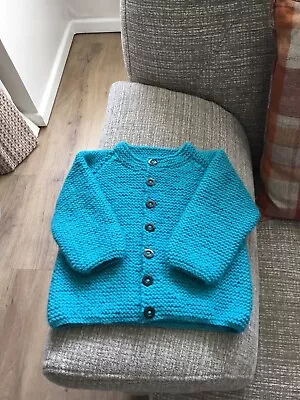New Hand Knitted Boys Cardigan Chest  Approx 22”  • £2.99