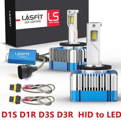 Lasfit D1S D1R D3S D3R LED Headlights Bulb HID Xenon Replace Kit 11000LM 6000K • $129.99