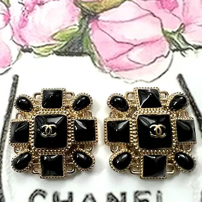 £53.38 • Buy SET 2 CHANEL Vintage Large Button Charm Zipper Pull Buttons Replacemen 36x36 Mm