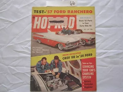 Hot Rod Magazine July 1957 '57 Ranchero '34 Ford '52 Chevy • $19.99