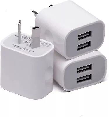 $5.90 • Buy Universal Travel 5V 3A Dual USB AC Fast Wall Charger Power Adapter AU Plug Phone