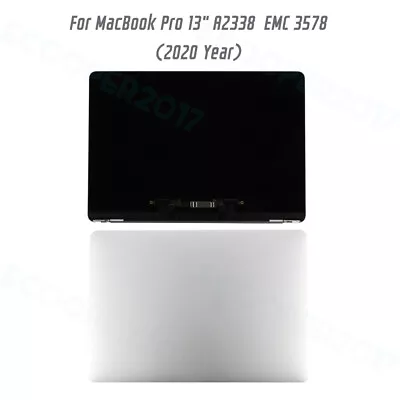 $209.46 • Buy LCD Display Screen+Top Cover For MacBook Pro 13  M1 A2338 (2020) EMC 3578 Silver