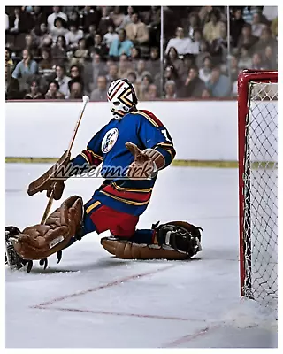 $5.99 • Buy NHL 1975 Goalie Denis Herron Kansas City Scouts Leg Save Color 8 X 10 Photo Pic