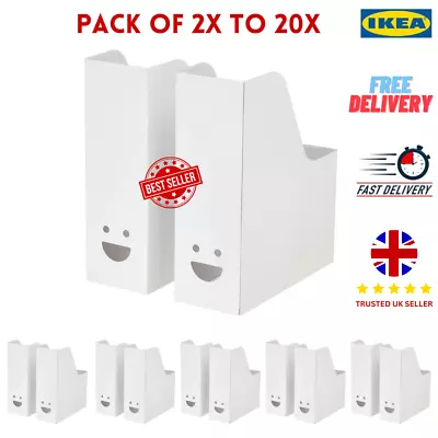 £6.99 • Buy IKEA Magazine Office File Organizer Holder Document Storage Box Paper Rack White