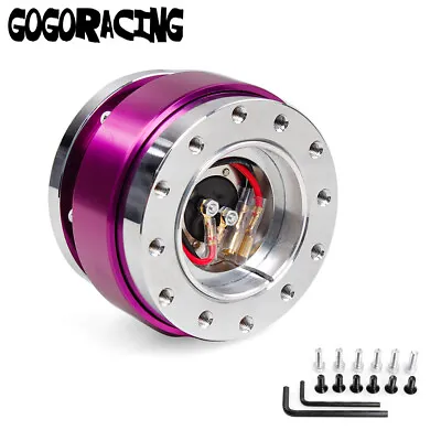 Purple Quick Release Hub Adapter Snap Off Boss Kit For Car 6 Hole Steering Wheel • $26.85