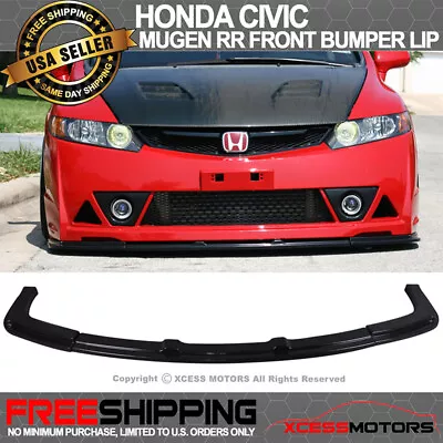 Fits 06-11 Honda Civic Mugen RR Style Front Bumper Lip Spoiler • $119.99