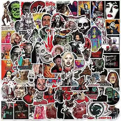 100Pcs Horror Movie Stickers Halloween Waterproof Sticker • $3.99