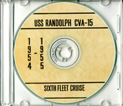 USS Randolph CVA 15 CRUISE BOOK 1954 1955 CD  RARE Navy • $53.95