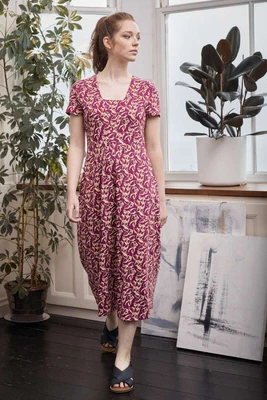 £35.75 • Buy Seasalt Women's Dress - Purple Seed Packet Short Sleeve Midi Dress - Regular - P