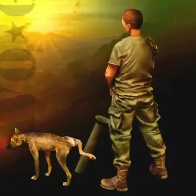 $12.59 • Buy 1/35 Resin Figure Model Kit Vietnam War US Soldier And Dog Unpainted Unassembled