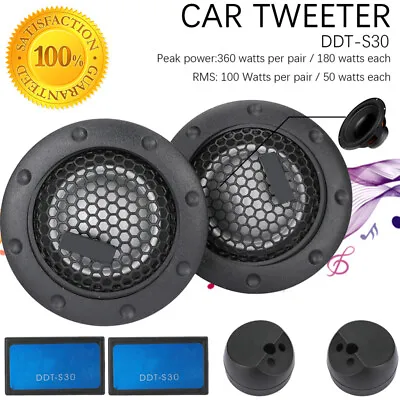 2PCS 1  360w 25mm Alpine Dome Balanced Car Speakers Tweeters Crossovers DDT-S30 • $18.49