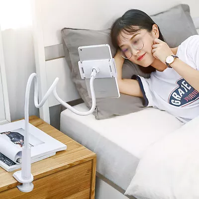 £9.55 • Buy 360 Gooseneck Table Bed Clamp Stand Holder Mount For IPad Tablet Flexible Arm UK