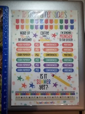 $6 • Buy Teacher Planner / Diary / Bullet Journal Organising Stickers (FREE AUS POSTAGE)