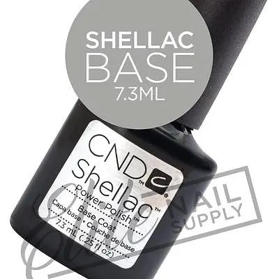 CND SHELLAC Base Coat 7.3ml + FREE Remover Wraps 10ct • $23.95