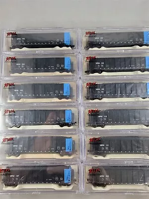 Atlas N Scale Wisconsin Public Service Coalvayer 12 Car Runner Set Diff Road #s • $505.82