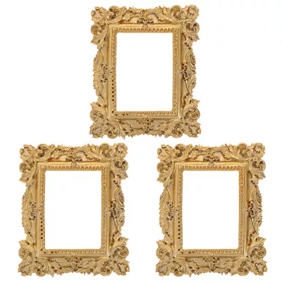3Pcs Decorative Miniature Picture Frame Mini Picture Frame Making Craft • $12.53