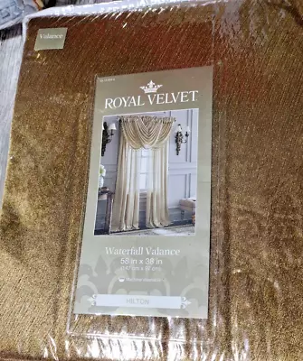 Royal Velvet Hilton Waterfall Valance Rod Pocket 58 X 38  NWT MSRP $40.00 • $9.99