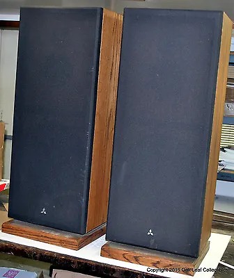 $200 • Buy Set Of 2: Mitsubishi Speaker System Model SS-2600, 38x14.5X11.5  10  Woofers 