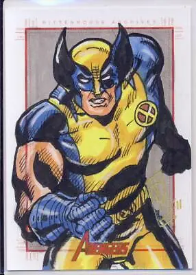 2012 Marvel Greatest Heroes Avengers Sketch Card Hernawan Wolverine • $199.99
