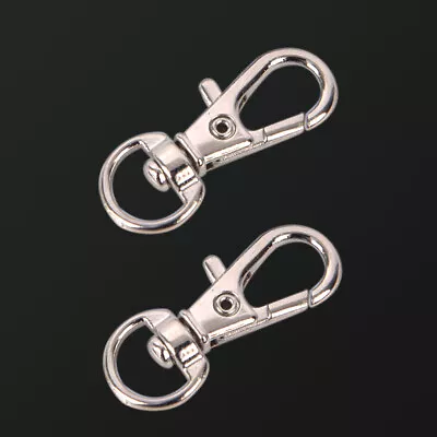 10pcs Mini Aluminum Alloy Keychain Making Snap Spring Clip Hook Carabiner BuZB • $3.41