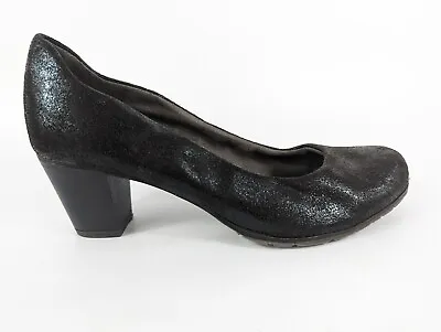 Jana Softline Black Mid Heel Shoes Uk 6.5 Eu 40 • £19.99