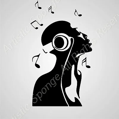 MUSIC DJ Reusable Stencil A3 A4 A5 Shabby Craft Painting Wall Furniture / K5 • £2.99