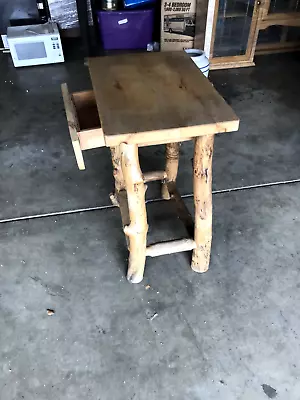 Log Student Desk W/ Drawer • $125