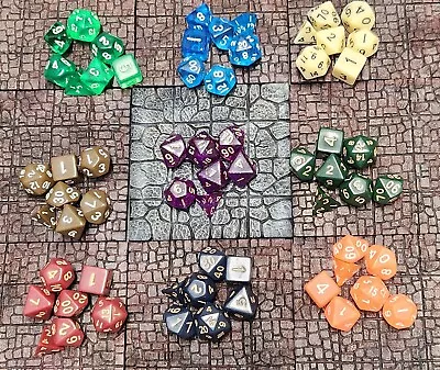 Wiz Dice Lot 9 Full Sets Of Rpg Dice For Dungeons And Dragons And Pathfinder  • $19