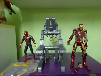 Marvel Custom Iron Man And Spiderman In Tony Stark's Designed Suits • £15